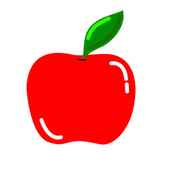 red apple illustration
