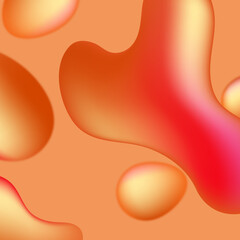abstract orange Fluid background