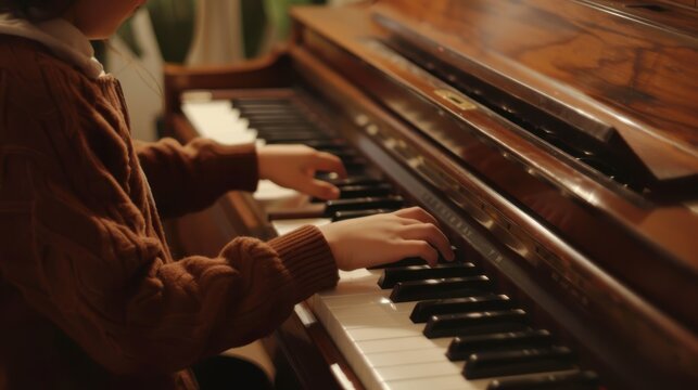 playing the piano