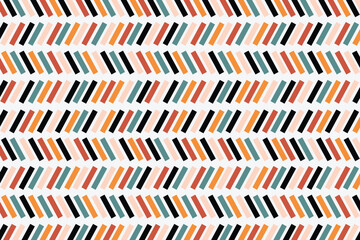 Colorful slanting lines abstract seamless pattern