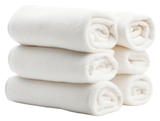 PNG Rolled Towels towel white white background.