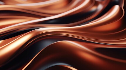 A soothing and warm abstract background with layers of orange wavy lines that provide a sense of calm and continuity.