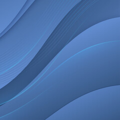 Blue  3D abstract background, wave, Geometric vector, graphic, Minimal Texture, cover design, flyer template