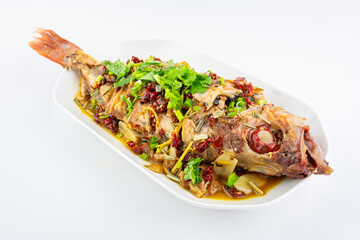 Chinese food Braised bigeye fish