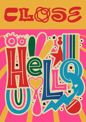 retro poster design illustration