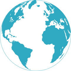 地球（大西洋・ヨーロッパ・アメリカ・アフリカ）