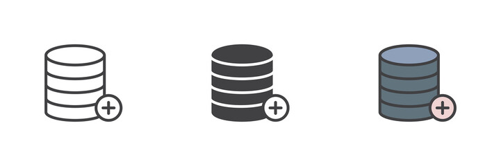 Add database different style icon set