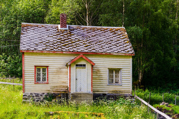 Abandoned house from Laerdal in western Norway of June 2024.