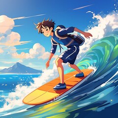 波乗りサーファー