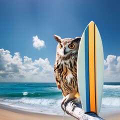 サーファーなフクロウ