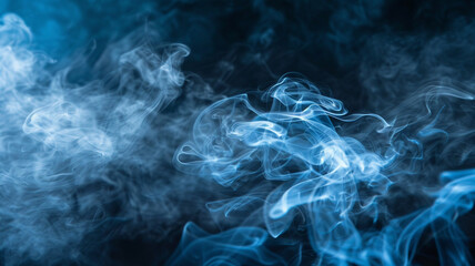 Obraz premium Dynamic black and white smoke tendrils swirling on an abstract canvas. dynamic smoke, black and white smoke, smoke tendrils, swirling smoke, abstract canvas, smoke art, smoke patterns, abstract smoke,