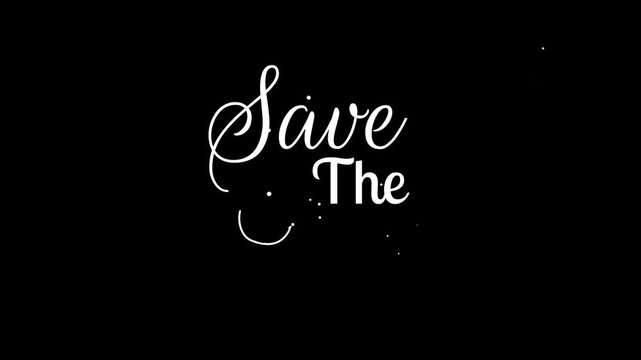 save the date gold animated lettering text save the date wedding marriage gold luxury sparkling 4k looping animated