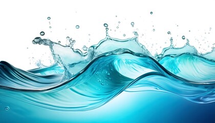 Abstract background with water splash and bubbles