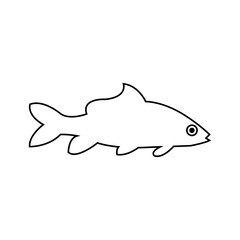 Fototapeta premium Fish icon vector set. Food illustration sign collection. Ocean symbol or logo.
