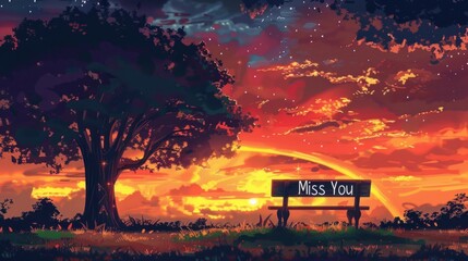 Missing You at Sunset