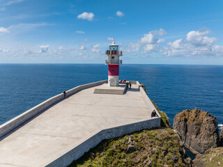 Vista panoramica del Cabo y Faro de Ortegal en Cariño Coruña