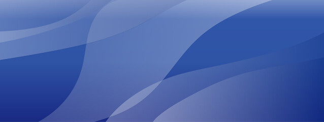 Abstract blue wave background, Blue gradient banner