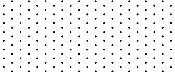 Cute pattern background, polka dot in black and white vector
