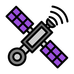Satelite Vector Filled Icon Design