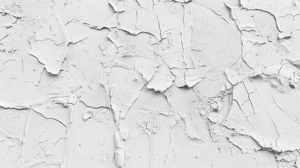 White concrete wall with a rough, textured surface. White concrete wall texture background.