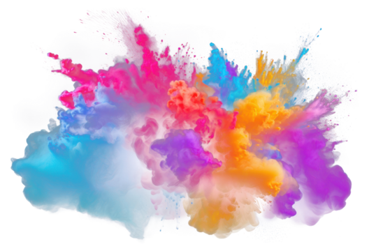 photo of *rainbow powder explosion*, lgbt, isolated on black background --ar 3:2