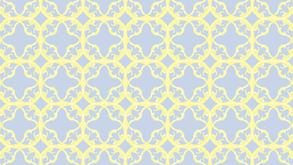 ゴールド植物装飾タイルパターン⭐︎