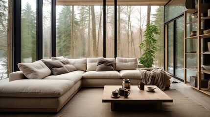 Fototapeta premium Cozy Cabin Retreat