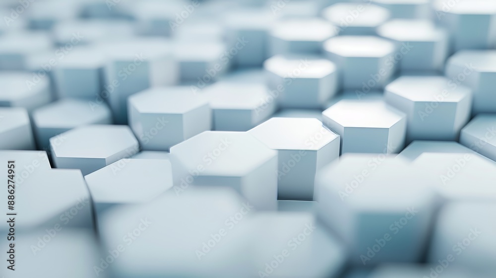 Poster geometric hexagonal pattern on abstract design element