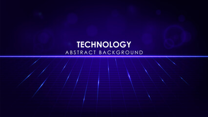 Technology perspective futuristic digital abstract blue background
