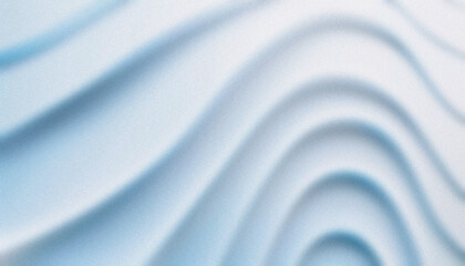 Gradient Background with Noise Effect. Wave Lines Banner. Abstract Blue Background with Wavy Patterns and Grainy Texture