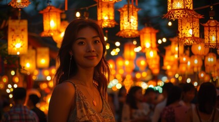 Fototapeta premium traditional lantern festival in China