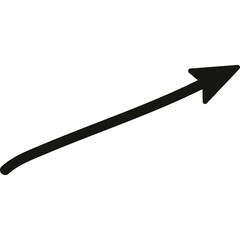 Doodle Arrow Direction, Hand Drawn Arrow Mark Icon