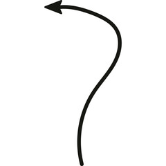 Doodle Arrow Direction, Hand Drawn Arrow Mark Icon