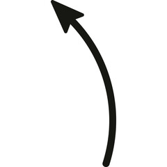 Doodle Arrow Direction, Hand Drawn Arrow Mark Icon