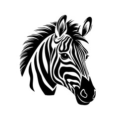 Zebra Head Logo Icon Vector Illustration