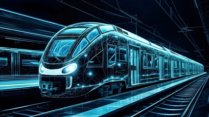 A poster for a police station with a train on the front.