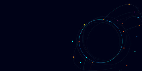 Obraz premium Global network connection or communication and social network concept background. Futuristic globe data network elements background