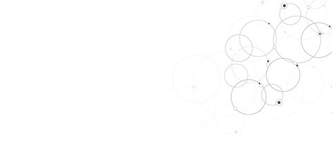 Obraz premium Vectors Geometric circuit dots and lines connection for communication technology and social network concept background.