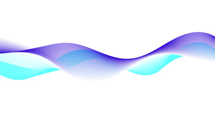 Abstract background with blue and purple wave lines on white. Modern colorful wavy lines pattern design element. Wave line. Futuristic technology and sound wave lines background.