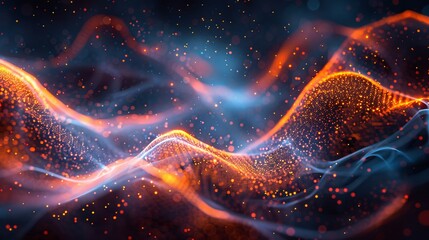 100. Abstract visualization of quantum computing solving complex marketing algorithms