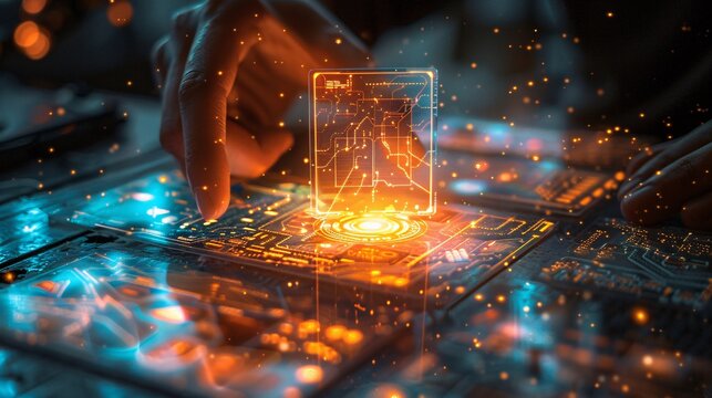 96. Holographic trading cards featuring different digital marketing techniques