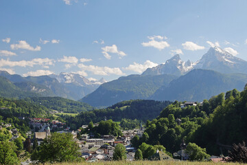 The panorama of Berchtesgaden, Koenigsee region, Germany	
