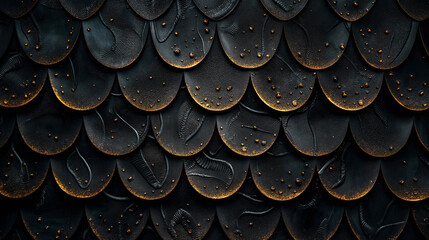 Obraz premium Beautiful dark background with golden elements, minimalistic, repeating pattern, minimalistic, modern luxury