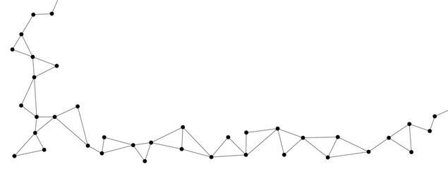 Polygonal connect lines and dots background template. Technology data transfer server global system network graphic vector.