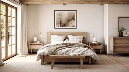 Cozy Wooden Bedroom with a Touch of Nature