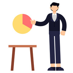 Businessman character Vector