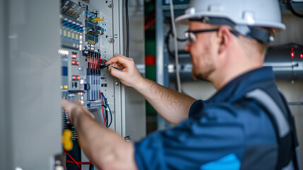 Skilled Handyman: Young Man Repairing Household Appliances and Electrical Systems