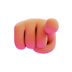 pointing of viewer hand gesture