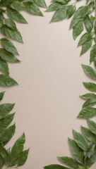 Fototapeta premium Green Plant Flower Leaves Illustration For Background or Pattern