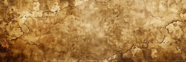 Brown Background Paper. Vintage Marbled Texture with Antique Grunge Border Design
